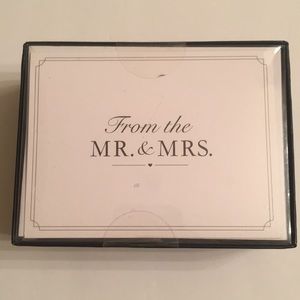 Mr. & Mrs. blank thank you cards